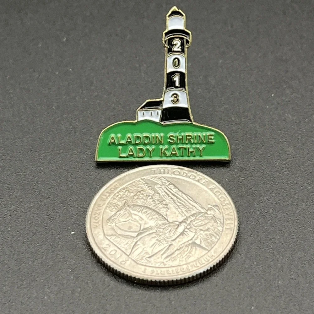 Aladdin Shrine Lighthouse‎ Lady Kathy 2013 Lapel Hat Pin